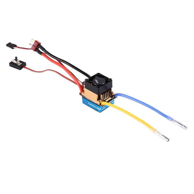 Ajuste de coche impermeable 3S 60A Ajuste de motor cepillado ESC Controlador de velocidad electrónico Cepillo de modo dual Eigraketly HM1769-02B