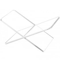 Yoloke Large Sturdy Acrylic Book Stand - Clear Display for Cookbooks, Magazines, Textbooks, and Bibles - Versatile Easel for Tabletop and Kitchen Reading - Easy Viewing and Organizing Your Books