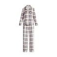 thumbnail image 5 of Joyspun Women’s Stretch Velour Notch Collar Long Sleeve Pajama Set, Sizes XS to 4X, 5 of 5