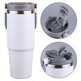 thumbnail image 2 of Taza térmica de acero inoxidable de 900 ml con asa para hombre y mujer (rosa), 2 of 7