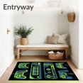 thumbnail image 3 of ODIKA 5' x 7' Machine Washable Non-Slip Area Rug, Cyberpunk Gamepad High Traffic Rug, Blue, 85312, 3 of 7