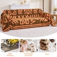 thumbnail image 5 of Sanmadrola Boho Sofa Cover Chenille Couch Covers Blanket Furniture Protector for Sectional Sofa, Anti Slip Couch Covers for 2 Cushion Couch, Washable Slipcover for Dog (Orange, 71"x118"), 5 of 9