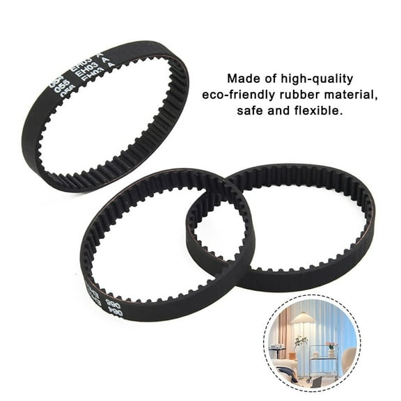 Short Belt For Shark Hz2002 Front Soft Brush Gates # 153-3Gt-7,Pack of 3