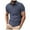 Grey, variant on Afdoent Men's Polo Shirts Summer Male Sim Ple Button Lapel Double Pocket Solid Color Short Sleeve Casual Polo Shirt Tops Casual Bussiness
