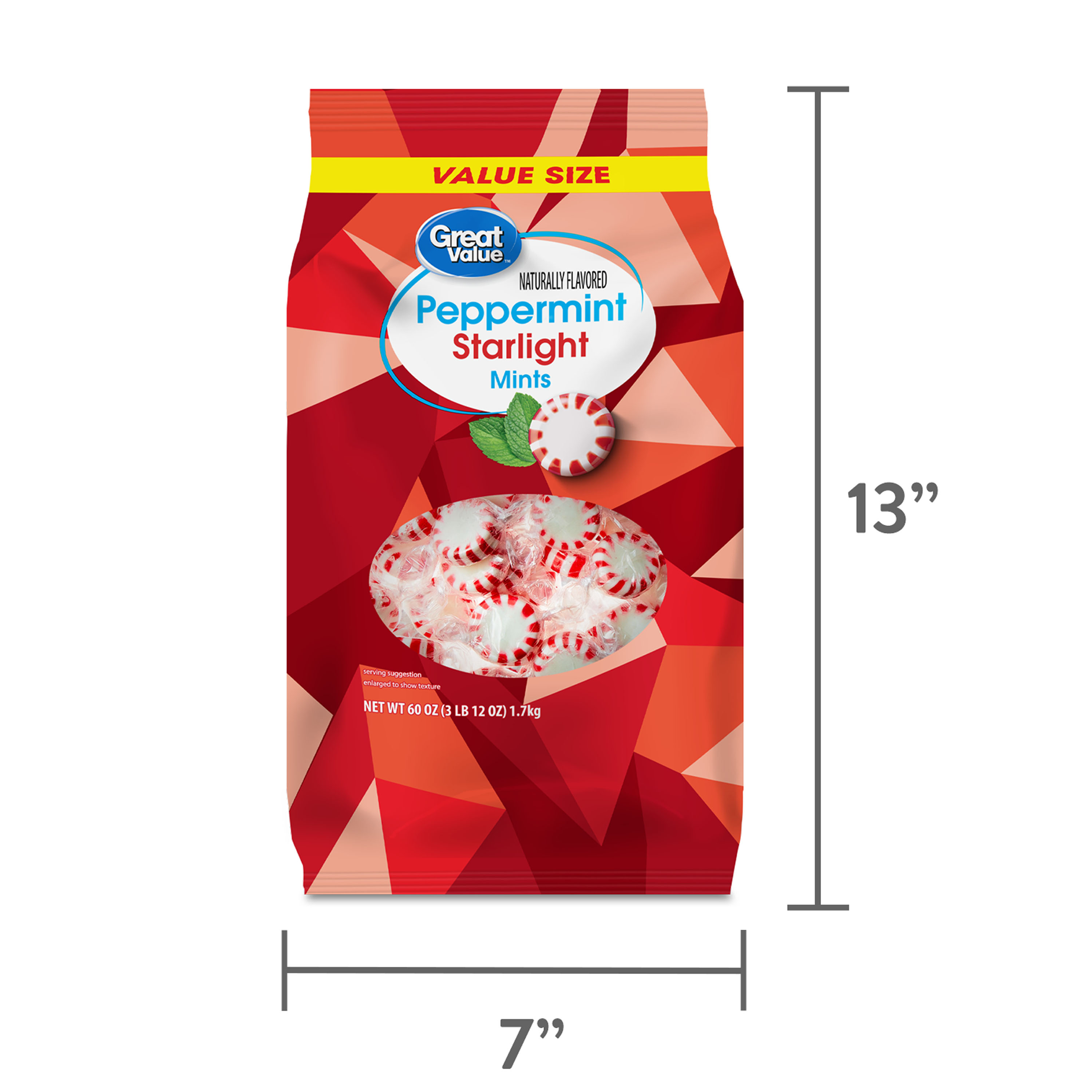 Great Value Peppermint Starlight Mints, 60 oz Bag photo 6