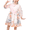 Light Pink, variant on Sunny Fashion Girls Dress Plum Blossom Pearl Button Slit 3/4 Sleeves Back Bow Chinese Party 7 Years