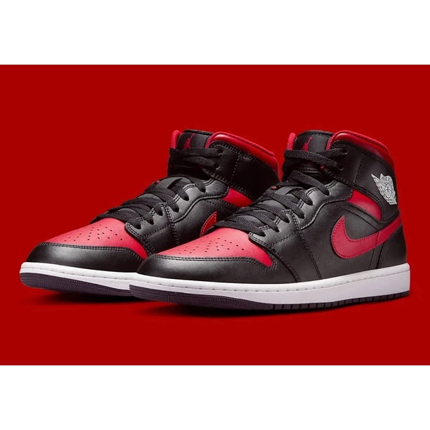 N I-K-E A i r-Jor-dan 1 Mid Banned Black Red DQ8426-067 Men's or GS Shoes NEW