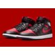 thumbnail image 2 of N I-K-E A i r-Jor-dan 1 Mid Shoes Black Varsity Red White DQ8426-067 Men's Sizes NEW, 2 of 6