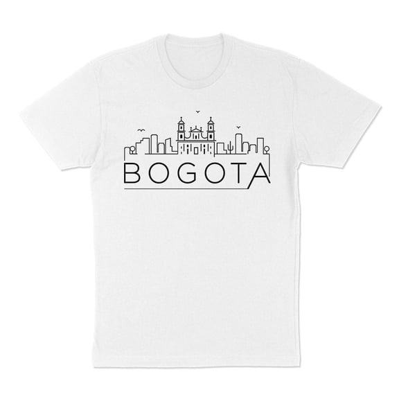 Skyline Bogota Colombia Shirt Unisex Large White