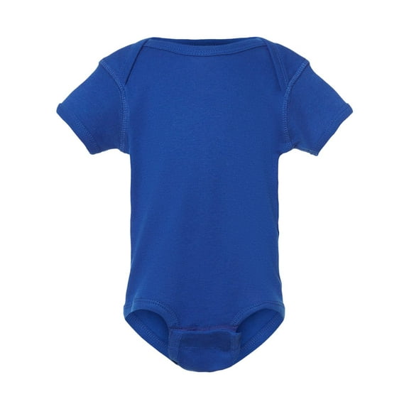 Rabbit Skins, Baby Soft Short-Sleeve Bodysuit , Royal, Newborn