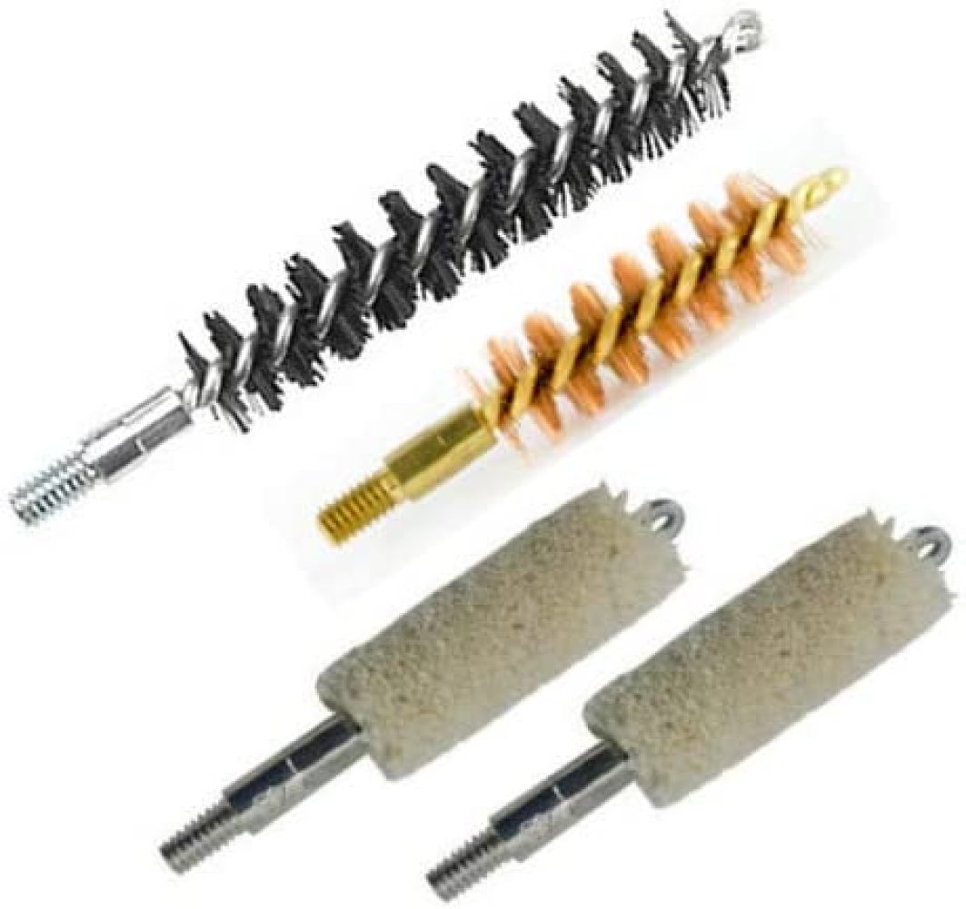 Codllyne 9mm Gun Bore Cleaning Kit Bronze Bristle Brush Nylon Brush and