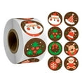 thumbnail image 1 of 500 piezas de pegatinas navideñas de Feliz Navidad, etiquetas navideñas, sellos para sobres, 1 of 5