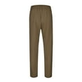thumbnail image 6 of Hfolob Pants For Men Men's Spring Autumn Casual Pants With Solid Color Striped Elastic Loose Pants Fashion Sweatpants Loose-Fit Style, 6 of 8
