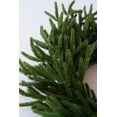 thumbnail image 4 of 24" Real Touch Norfolk Pine Wreath - Christmas Wreath for Front Door, Faux Cedar - Green - by Guvpev, 4 of 6