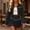 Black, variant on Sentmoon 2 Piece Outfits for Women Set, Fringe Western Style Top with Pants, Cowgirl Casual Suit for Party S-2XL