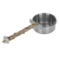 thumbnail image 1 of Tazas De Alimentación De Acero Inoxidable Con Soporte De Abrazadera, Alimentador De Loros Con Soporte, Tazas De Alimentación De Jaula De Pájaros Para Soportes De Mascotas, EOTVIA S, 1 of 8