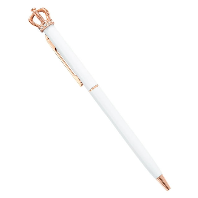 Stylos à Bille en Métal Classiques avec Couronne Fournitures d'Écriture Bureau École