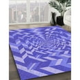 thumbnail image 2 of Ahgly Company Indoor Rectangle Patterned Purple Mimosa Purple Area Rugs, 6' x 9', 2 of 6