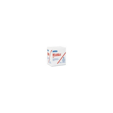 WypAll X70 Extended Use Reusable Cloths (41200), Quarterfold, Long Lasting Performance, White, 12 Packs, 76 Sheets per Pack