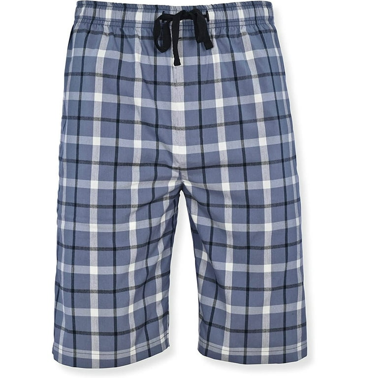 5-Pack: Mens Ultra Soft Plaid Lounge Pajama Sleep Wear Shorts