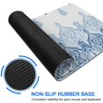 thumbnail image 6 of Long Mouse Pads for Desk,Blue Ethnic Floral Border Pattern Desk Mats on Top Of Desks, Desk Mouse Pad Extra Large with 3mm Non-Slip Base and Stitched Edge for Gaming,Office,Work,Home 31.5"x11.8", 6 of 6