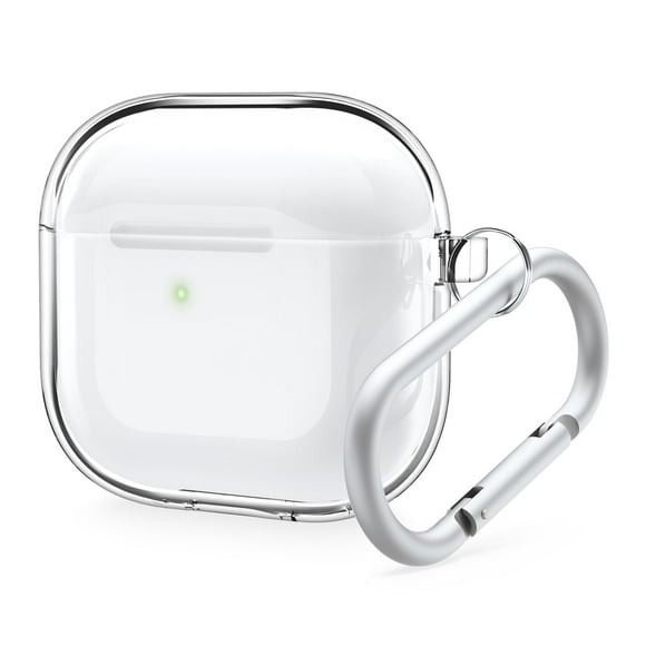 Funda Elago Clear compatible con AirPods de cuarta generación con mosquetón