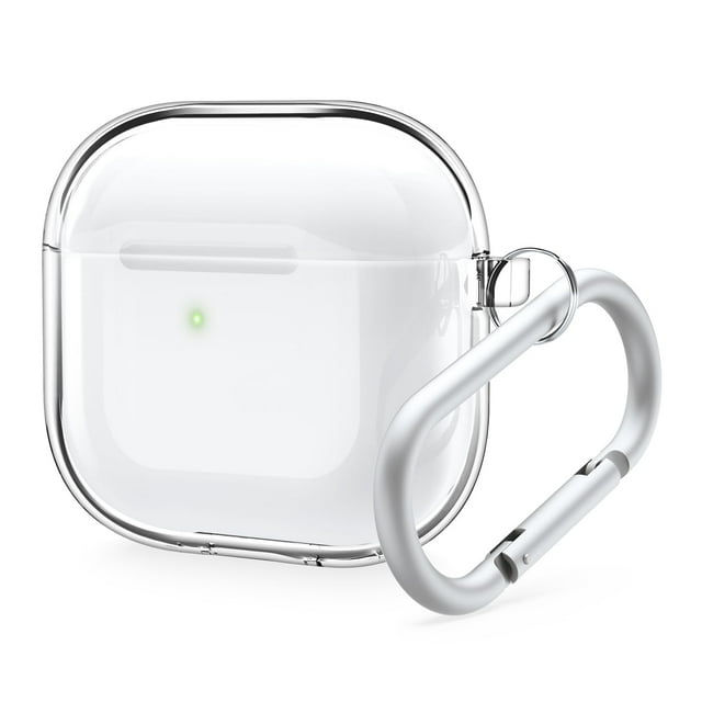 Funda Elago Clear compatible con AirPods de cuarta generación con mosquetón