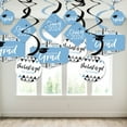 thumbnail image 3 of Big Dot of Happiness Light Blue Graduation Class of 2026 Decorations Hanging Swirls - Set of 40, 3 of 8