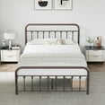 thumbnail image 3 of VECELO Full Size Metal Bed Frame, Foundation Heavy Duty Steel Slats Platform Bed Frame, Easy-Assembly, Bronze Purple, 3 of 9