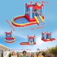 thumbnail image 3 of Qaba Bouncy Castle for Kids with Slide, Pool/Ball Pit, Basketball Hoop, 3 of 10