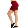 thumbnail image 2 of Women's Polyester 12" Leggings, Dark Red, Plus Size, 1 Piece, 2 of 2