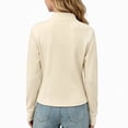 thumbnail image 7 of SERTGUTR Girls Zip Up Jacket, Stand Collar Long Sleeve Thumbhole Top, Cropped Stretch Yoga Running Coat, Everyday School Fitness Sports Jacket, 7 of 7