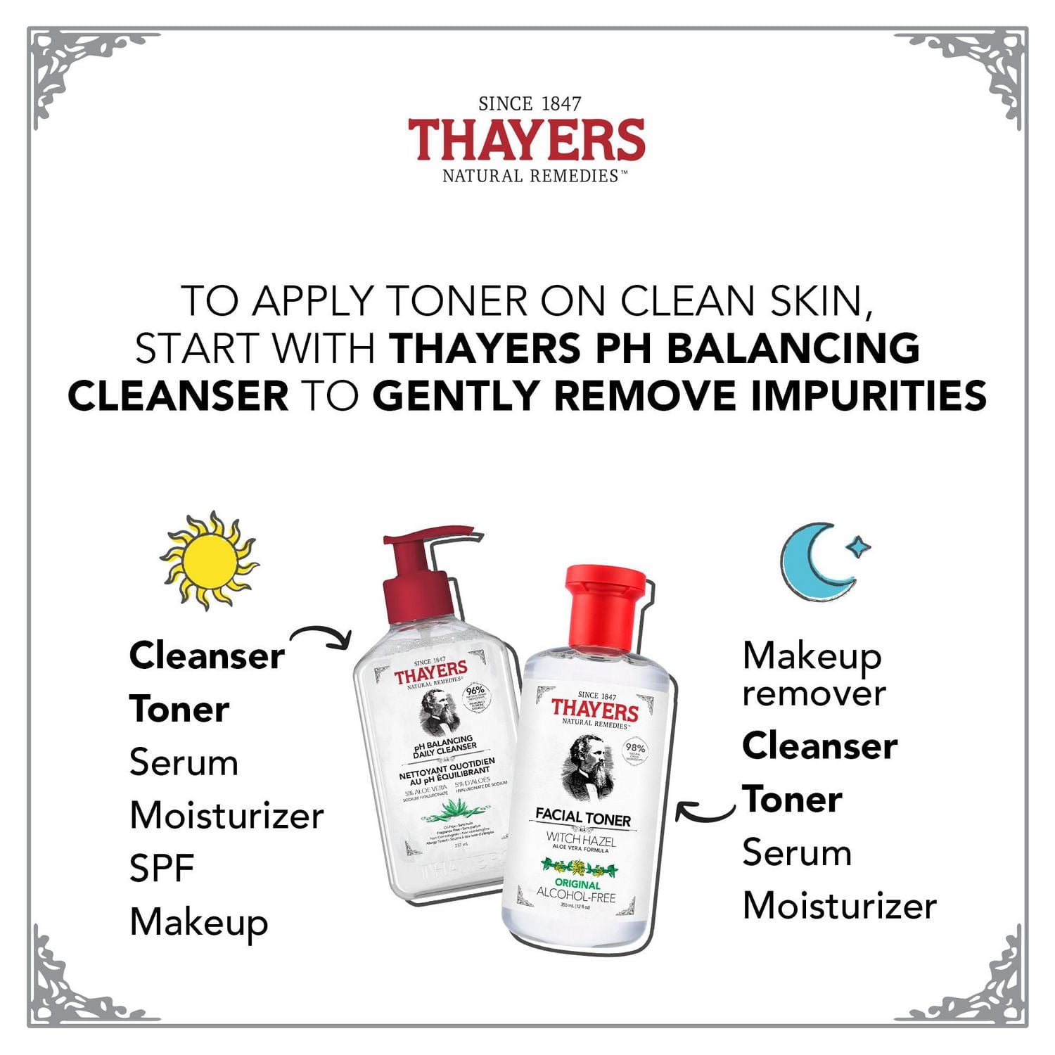 Thayers Original Facial Toner Alcohol-Free Witch Hazel and Aloe Vera