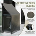 thumbnail image 5 of Outdoor Kitchen Island with Storage, Stainless Steel Sink & Faucet | Aluminum | Grey, 5 of 7