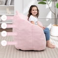 thumbnail image 5 of MINCETA Bean Bag Chair for Kids, Small Bean Bag Sofa Chairs with filler, Pink Comfy Beanbag Chair with Handle for Living Room, Bedroom, 5 of 7
