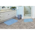 thumbnail image 2 of Garland Rug Serendipity Washable Nylon Bath Rug Set, 2 Piece Set (17"x24" Bath Rug, & 21"x34" Bath Rug) Basin Blue, 2 of 5