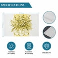 thumbnail image 6 of Eucalyptus Yellow Placemats Set of 6, Vintage Bottle Succulents Flower Stripe Placemats for Dining Table, Place Mats for Kitchen Tabletop, Waterproof Wipeable Dining Table Mats Set, 6 of 9