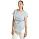 thumbnail image 2 of Blusa de corte asimetrico Roman Fashion /Juvenil, 5107 (Rayas azul marino) azul G, 2 of 5