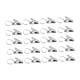 thumbnail image 3 of 20 ganchos para cortinas con clips, clips para colgar de acero inoxidable, clips para cortinas de ducha para cortinas y exhibidores de fotos, 3 of 7