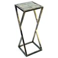 thumbnail image 2 of ORE International L2003A 31.2 in. Grey Stone Slab Black & Gold Plant Stand, 2 of 3