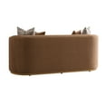 thumbnail image 4 of Ariana Velvet Loveseat - Caramel/Gold, 4 of 9