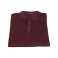 thumbnail image 5 of Mens PRINCELY Soft Merinos Wool Sweater Knits Lightweight Polo 1011-40 Burgundy, 5 of 5