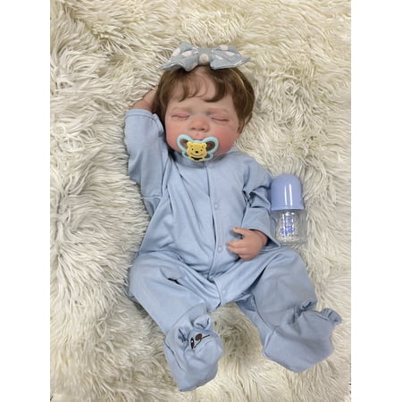 Cokela 50cm/20inch Reborn Baby Dolls Full Body Silicone Premie Toy Realistic Newborn Baby Soft Boneca Reborn Doll