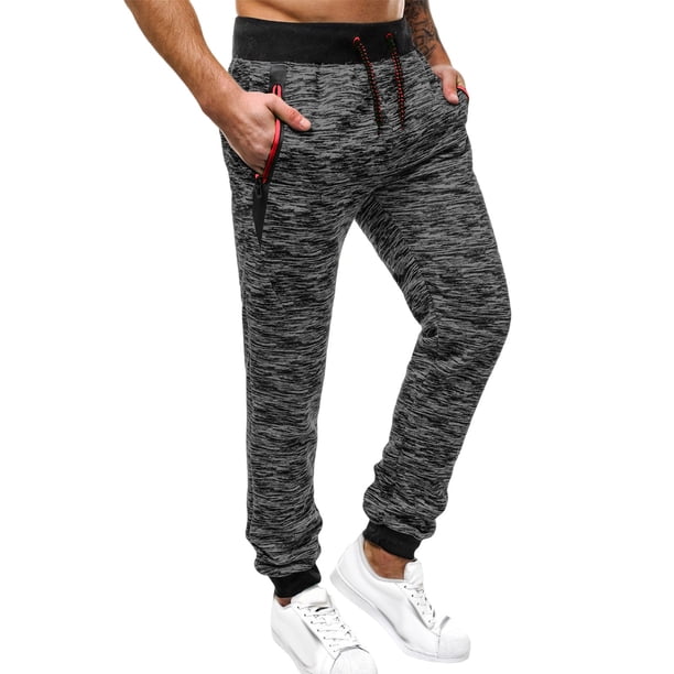 Puntoco Pantalones deportivos y pantalones deportivos casuales de moda de primavera e invierno para hombres