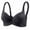 Black, variant on Womens Elegant Lace Bras Allover Floral Front Bow Adjustable Straps Everyday Bra Supportive Seamless No Underwire Push Up Bra Green 36