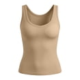 thumbnail image 6 of BUIGTTKLOP Womens Racerback Tank Tops Built in Bra Cami Tops Basic Fitted Sleeveless Shirts Scoop Neck Summer Going out Tops, 6 of 6