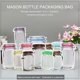 thumbnail image 2 of Mason Jar Bolsas Reutilizables Con Cremallera Bolsa De Ahorro De Aperitivos Bolsas De Almacenamiento De Sándwich De Comida Impermeable Para Viajes De Niños 12 Uds Eigraketly  HA023777-00, 2 of 5