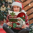 thumbnail image 6 of Cheapark 1PC Christmas Gnome Pillow - Red Combo Happy Festive Cushion, Soft Decorative Pillow for Sofa, Bedside & Holiday Home Vibe, 6 of 6