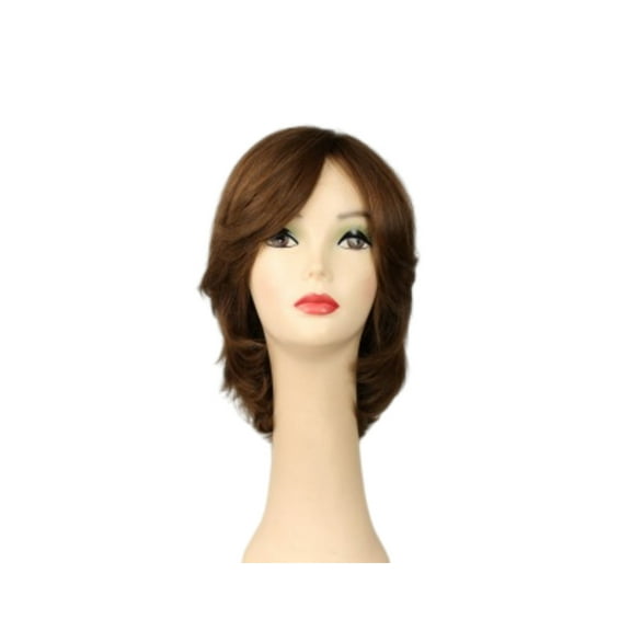 European Human Hair Freeda Wig Regina Light Brown With Blonde Highlights Multi Skin Top Size L