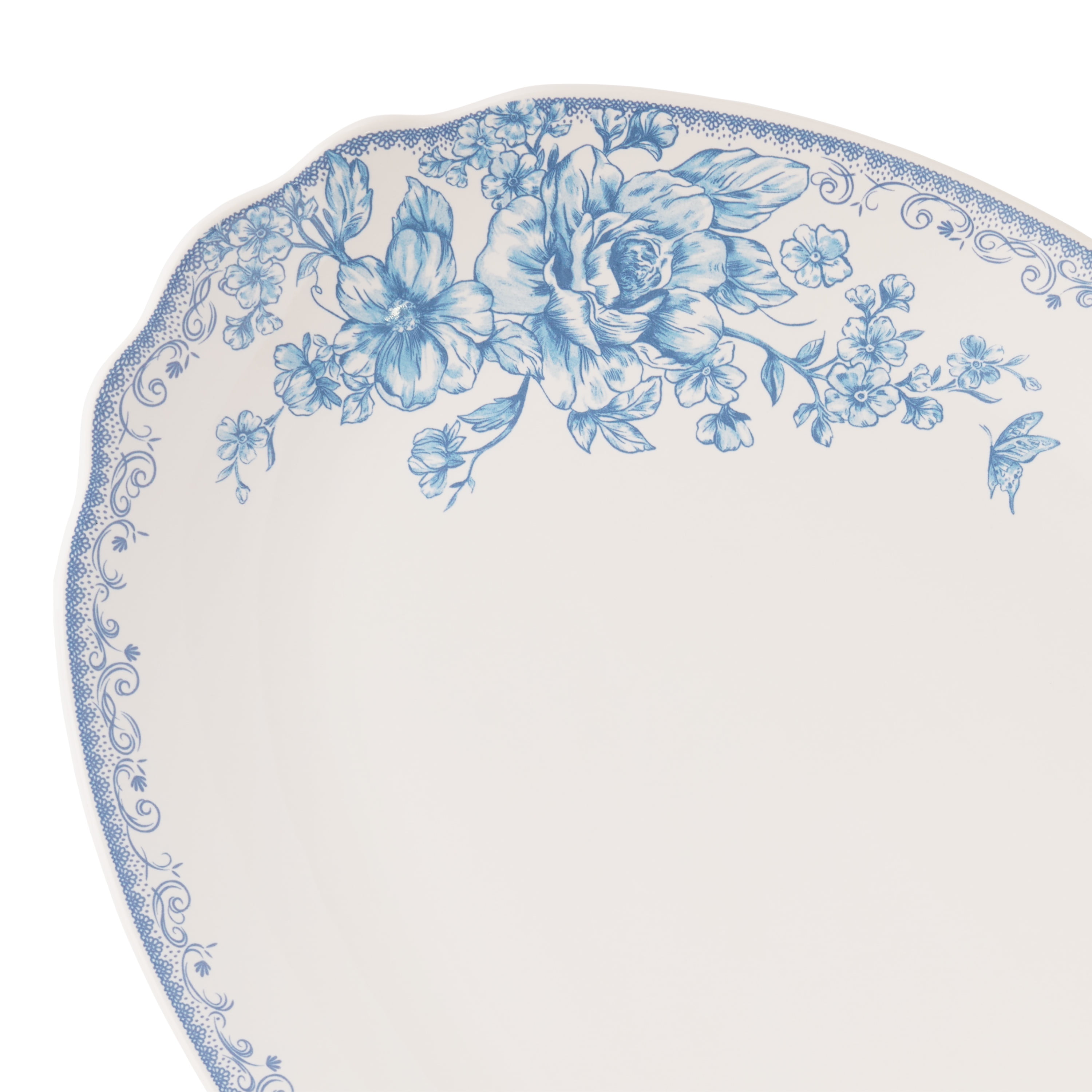 The Pioneer Woman Agatha Stoneware 16-inch Serving Platter, Blue